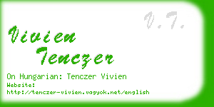 vivien tenczer business card